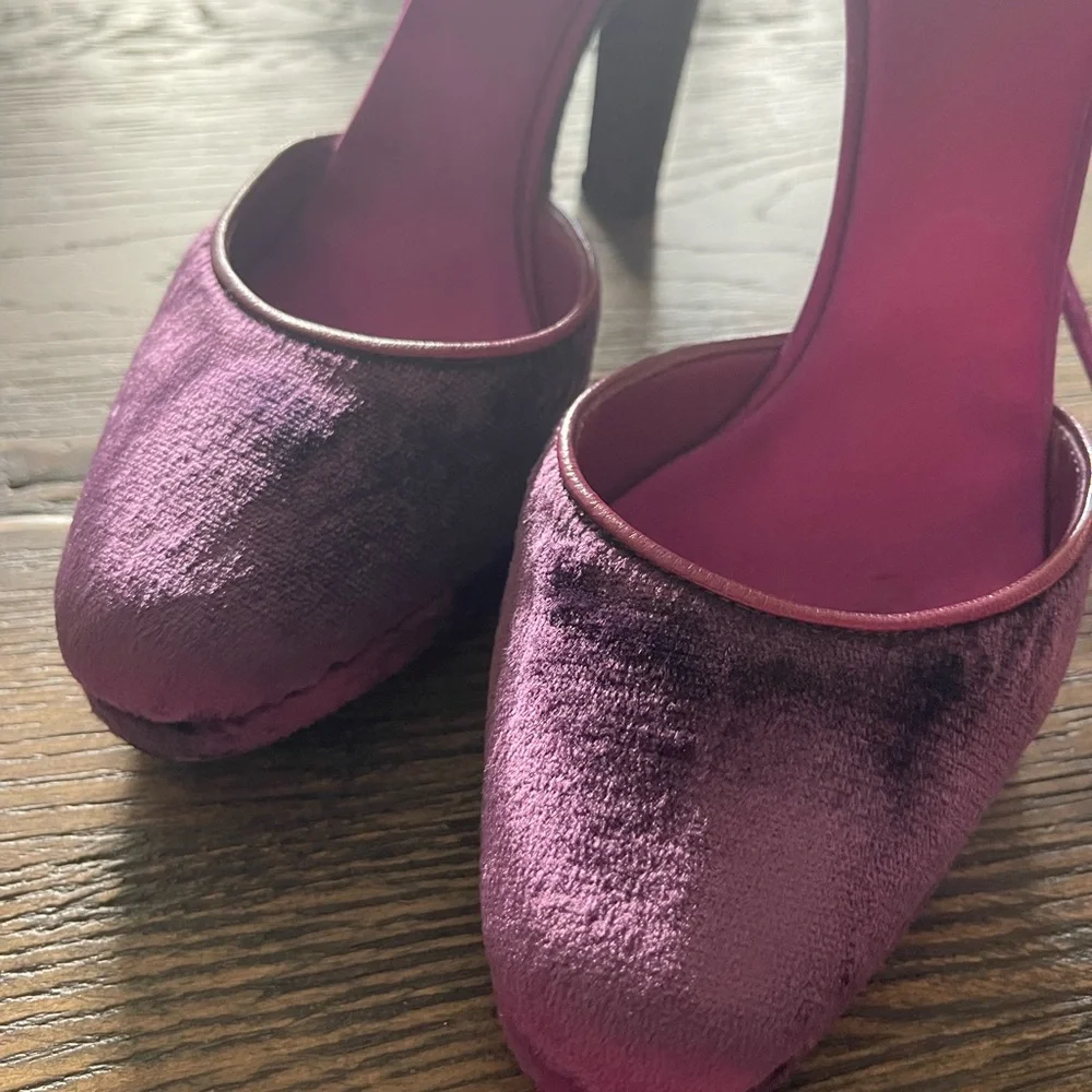 Gucci Purple Tom Ford Farewell Collection Mink Python Velvet Heel Pumps - Picture 6 of 11